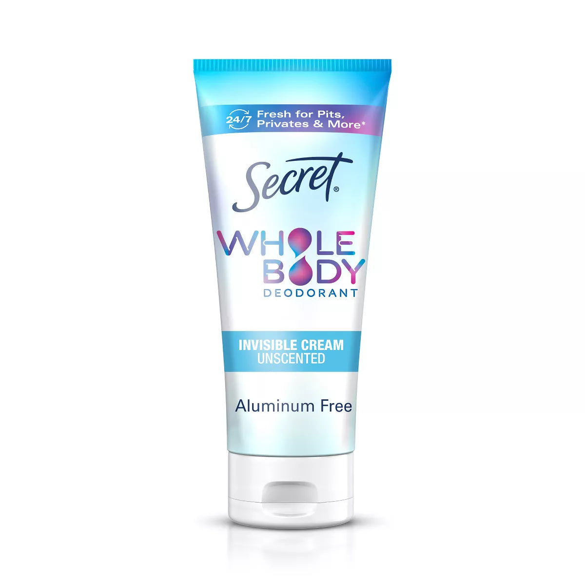 Secret Whole Body Aluminum Free Deodorant Clear Cream, final cut