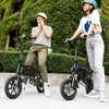 Axle Foldable Step Over Electric Bike - Black
