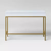 Loring Wood Writing Desk with Drawers and Charging Station, final cut