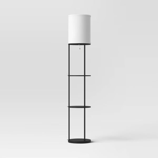 Shelf Floor Lamp Black