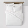 Cotton Linen Chambray Duvet Cover & Sham Set Full/Queen