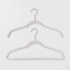100pk Combo Pack Suit/Shirt Flocked Hangers