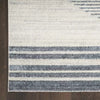 Astra Machine Washable Stripe Circle Mid-Century Modern Indoor Rug 2'2