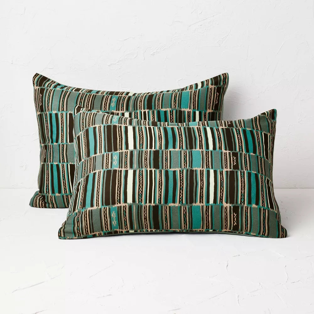 Jungalow Sun in the Water Comforter & Sham Set Teal - Twin/Twin Extra Long