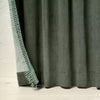 2pc Light Filtering Velvet Macrame Trim Window Curtain Panel