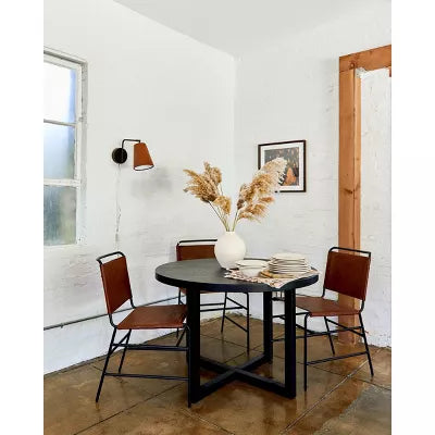 Keener All Wood Round Dining Table