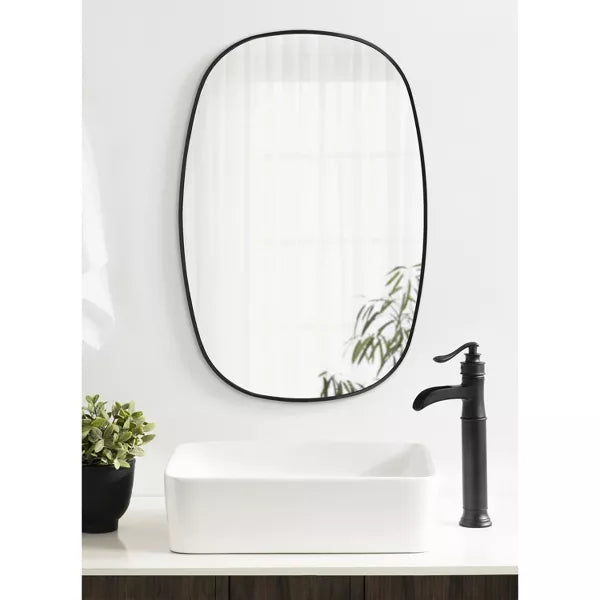 Zayda Metal Danish Oval Mirror