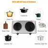1800W Double Hot Plate Electric Countertop Burner Stainless