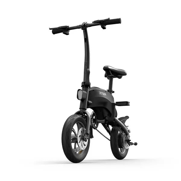 Axle Foldable Step Over Electric Bike - Black