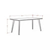 Utopia High Rectangle Coffee Table with Splayed Legs