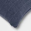 Woven Washed Windowpane Throw Pillow - Set of 2