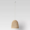 Large Corn Rope Pendant Lamp Light Brown