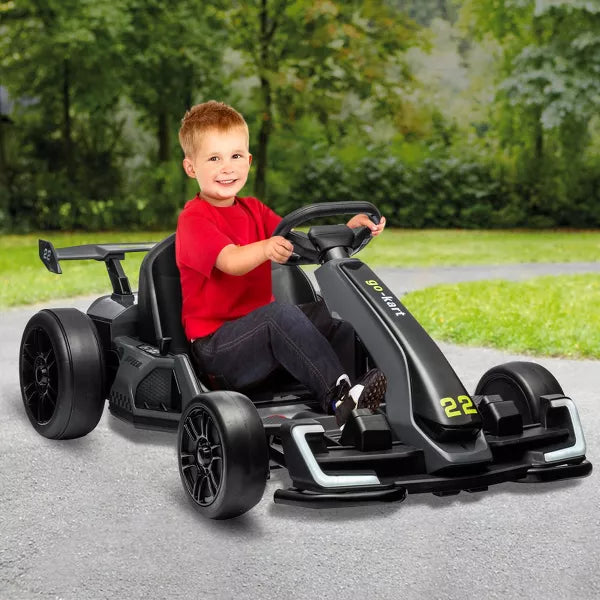 Kids Go Kart Powerful Electric Drift Kart Car with Adjustable Seat