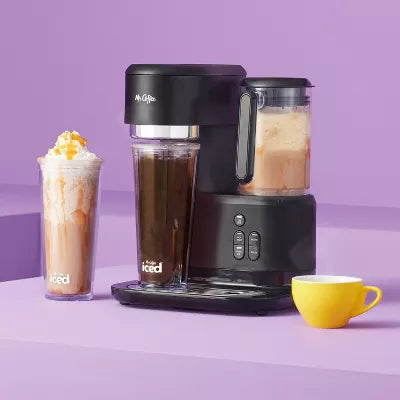 Frappe Single-Serve Iced and Hot Coffee Maker/Blender with 2 Reusable Tumblers and Coffee Filter