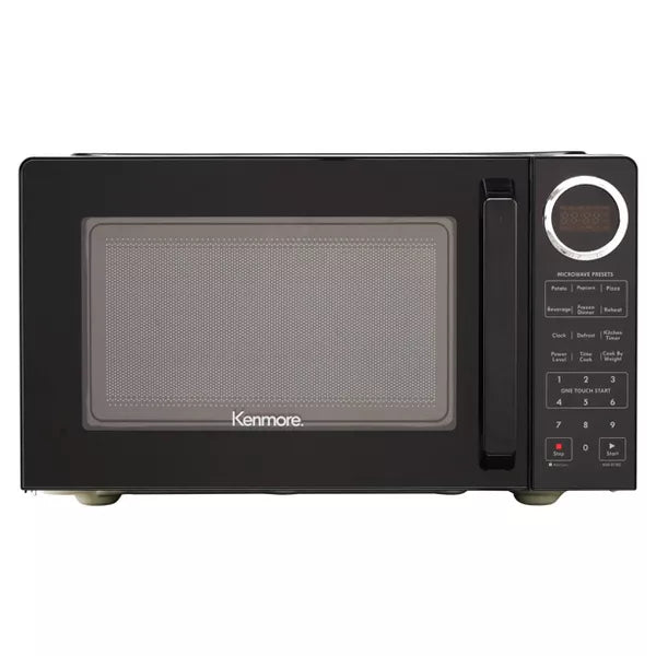 Microwave - Black: Countertop, Child Lock, 6 Programs, Compact Size