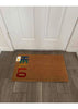 'Hello' Rainbow Coir Doormat Natural