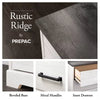 King Rustic Ridge Farmhouse Panel Headboard Washed White - King