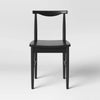 Biscoe Wood Dining Chair Black -  Rubberwood Frame, Traditional Style, Unupholstered