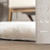 Eline Cozy Plush Machine Washable Faux Sheepskin Indoor Area Rug