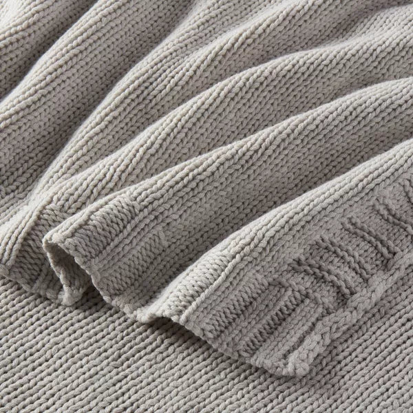 Sweater Knit Bed Blanket Full/Queen
