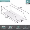 4 Pack Slim Can Organizer for Fridge, Pantry, Kitchen Organization and Storage