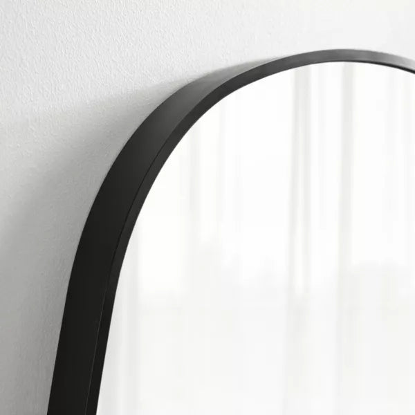 Zayda Metal Danish Oval Mirror