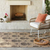 Block Print Outdoor Area Rug 5'x7'