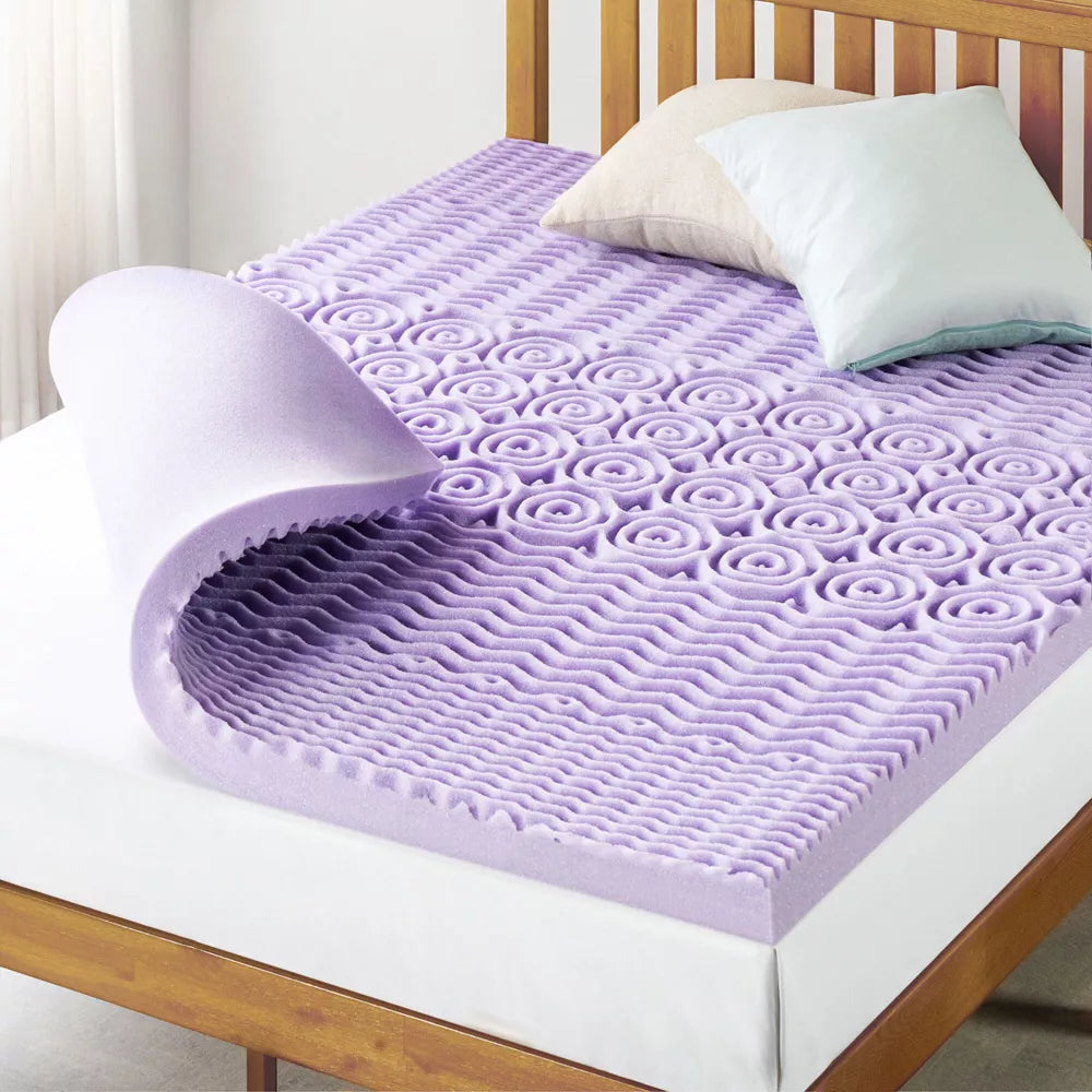 Zone Memory Foam Lavender Infusion  Mattress Topper - Full