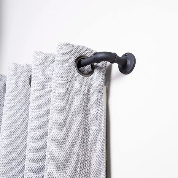 Bronn Industrial Room Darkening Curtain Rod