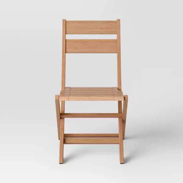 Ferron Wood Outdoor Portable Sport Chair Natural