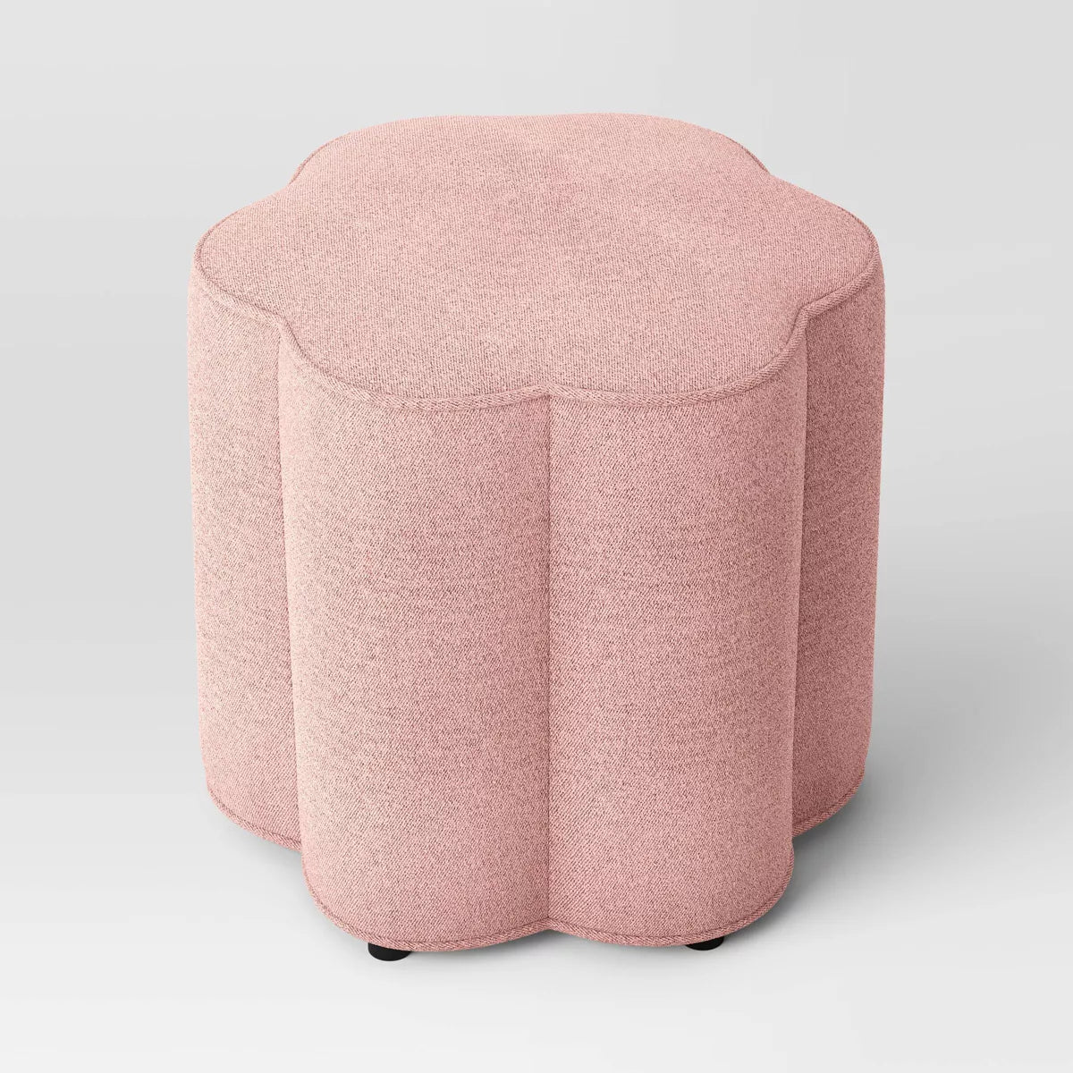Scalloped Upholstered Ottoman - Room Essentials™ - SHOWROOM ITEM 