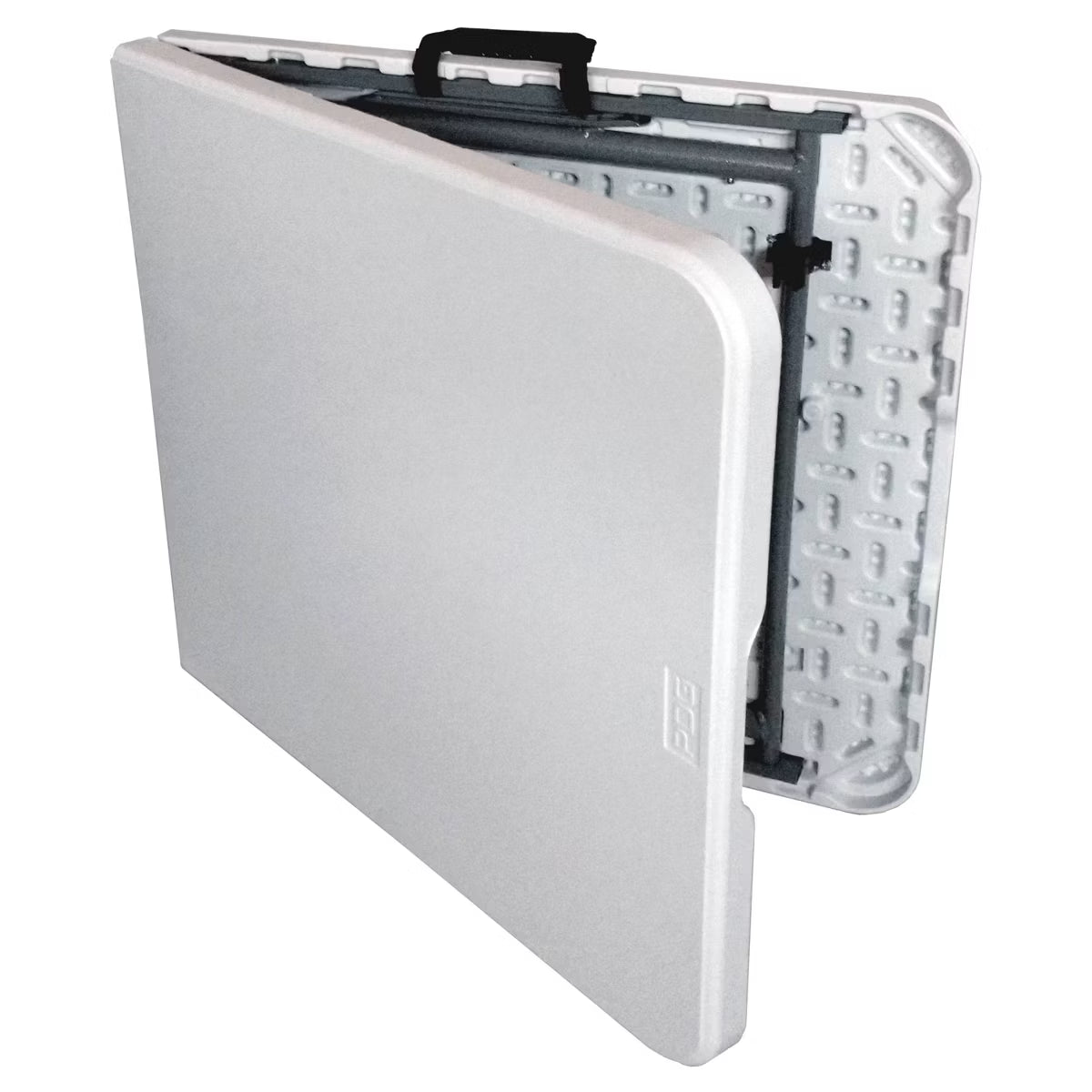 Adjustable Height Folding Table Off-Whit