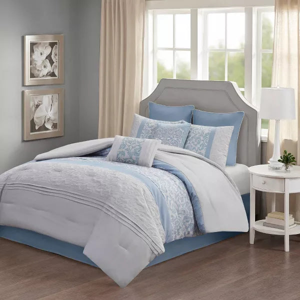 8pc Casey Embroidered Comforter Set
