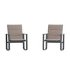 1-Piece Flex Comfort Outdoor Rocking Chairs with Steel Frames