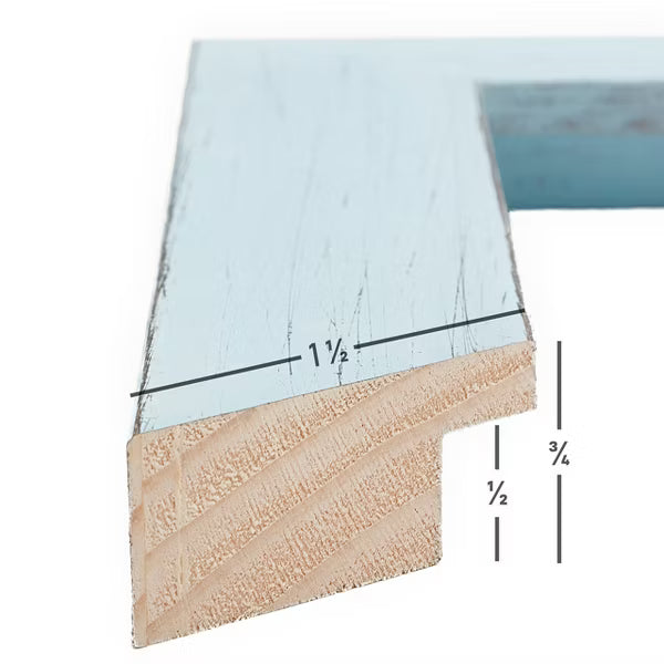 Jasper Sky Blue Weathered Picture Frame Picture Frame