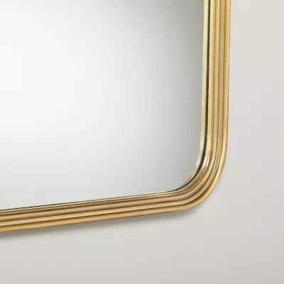 Antique Brass Rectangular Wall Mirror, final cut