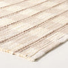 Rib Stripe Plaid Handmade Woven Area Rug Tan/Cream/Khaki 3'x5' Accent