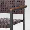 Oak Park Outdoor Patio Dining Chairs Stacking Chairs Brown