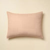 3pc Woven Textured Squares Comforter Bedding Set Blush King