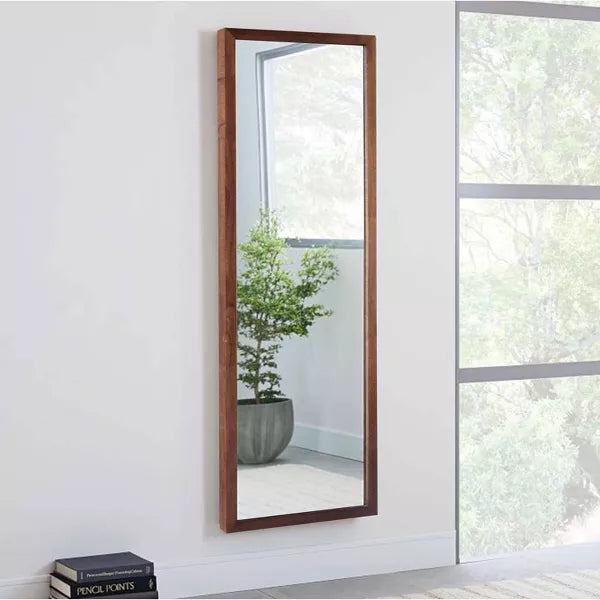 Wooden Mirror with Ladder