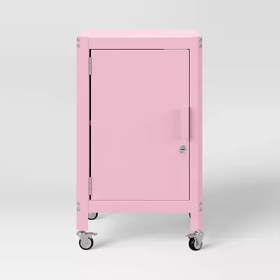 Metal Rolling Locker Dorm Storage Cabinet with Lock