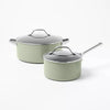 7pc Nonstick Ceramic Coated Aluminum Cookware Set