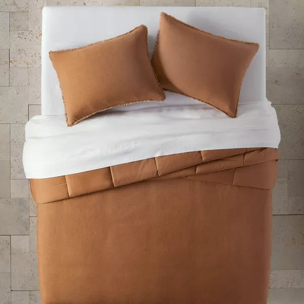 Heavyweight Linen Blend Comforter & Sham Set King/California King