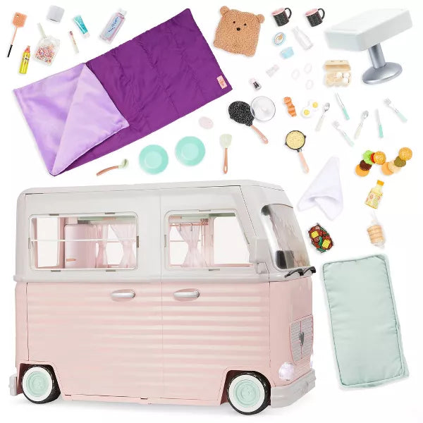 Country Cruising RV Camper Vehicle Playset for Dolls