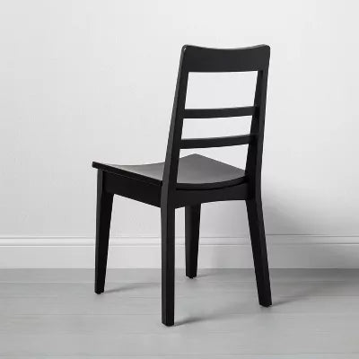 2pk Wood Ladder Back Dining Chair Set