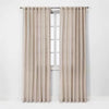 1pc Light Filtering Linen Window Curtain Panel