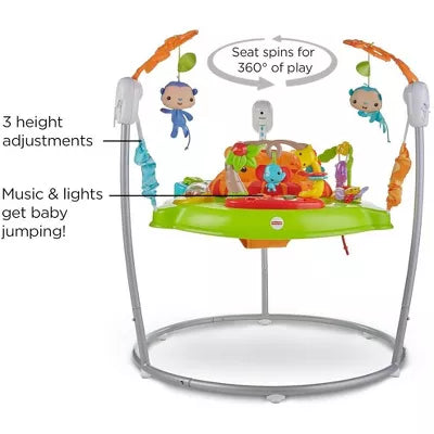 Baby Bouncer Tiger Time Jumperoo Activity Center with Lights Music and Toys