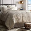 8pc Luxe Jacquard Snow Leopard Comforter Set Beige King