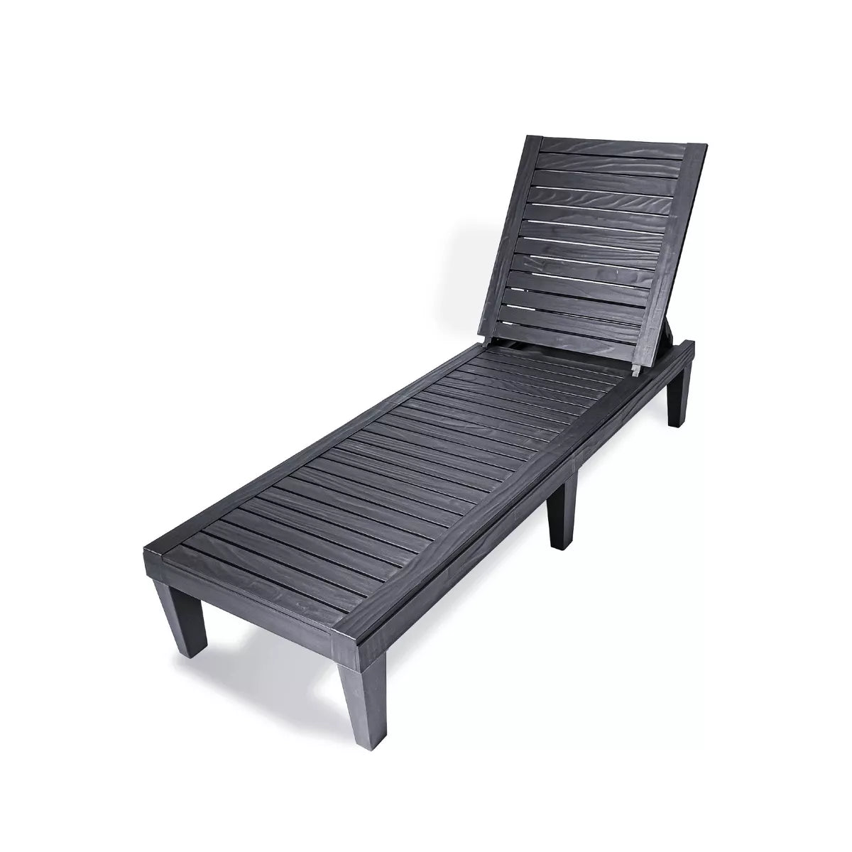 Oslo Patio Reclining Sun Lounger - Black SHOWROOM ITEM