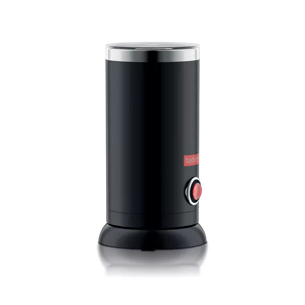 Bistro Electric Milk Frother Black: Stainless Steel Coffee Frother & Milk Steamer, Hand Wash